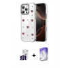 MARSİLYAN™- iPhone 16 Pro Max Kılıf Yörünge Form - Siyah Bilvis 5in1 3D Magic Cam Ekran Koruyucu + Bilvis Titan Kamera Lens - TMGI