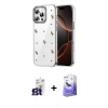 MARSİLYAN™- iPhone 16 Pro Max Kılıf Yörünge Form - Siyah Bilvis 5in1 5D Magic Hayalet Cam Ekran Koruyucu + Bilvis Titan Kamera Lens - TMGI