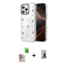 MARSİLYAN™- iPhone 16 Pro Max Kılıf Yörünge Form - Siyah Bilvis Hayalet Cam Ekran Koruyucu + Raze Metal Kamera Lens - NLGY