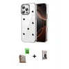MARSİLYAN™- iPhone 16 Pro Max Kılıf Yörünge Form - Siyah Bilvis Hayalet Cam Ekran Koruyucu + Raze Metal Kamera Lens - CLTM