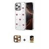 MARSİLYAN™- iPhone 16 Pro Max Kılıf Yörünge Form - Siyah Buffer Cam Ekran Koruyucu + Çöl Titanyum Pers Alüminyum Kamera Lens