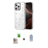 MARSİLYAN™- iPhone 16 Pro Max Kılıf Yörünge Form - Siyah Joko Magic 5D Cam + Raze Metal Kamera Lens - NLGY