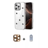 MARSİLYAN™- iPhone 16 Pro Max Kılıf Yörünge Form - Siyah Joko Magic 5D Cam + Pers Alüminyum Kamera Lens - CLTM