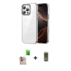MARSİLYAN™- iPhone 16 Pro Max Kılıf Yörünge Form - Siyah Joko Magic 5D Hayalet Cam + Raze Metal Kamera Lens - NLGY
