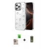 MARSİLYAN™- iPhone 16 Pro Max Kılıf Yörünge Form - Siyah Joko Magic 5D Hayalet Cam + Raze Metal Kamera Lens - NLGY