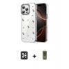 MARSİLYAN™- iPhone 16 Pro Max Kılıf Yörünge Form - Siyah Joko Magic 5D Hayalet Cam + PVD Metal Kamera Lens - SH