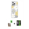 MARSİLYAN™- iPhone 16 Pro Max Kılıf Yörünge Işık Prime - Şeffaf 360 Full Body Arka Koruyucu + Raze Metal Kamera Lens - CLTM
