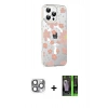 MARSİLYAN™- iPhone 16 Pro Max Kılıf Yörünge Işık Prime - Şeffaf 360 Full Body Arka Koruyucu + Pers Alüminyum Kamera Lens - GI