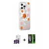 MARSİLYAN™- iPhone 16 Pro Max Kılıf Yörünge Işık Prime - Şeffaf 360 Full Body Arka Koruyucu + Bilvis Titan Kamera Lens - GS