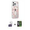 MARSİLYAN™- iPhone 16 Pro Max Kılıf Yörünge Işık Prime - Şeffaf 360 Full Body Arka Koruyucu + Bilvis Titan Kamera Lens - GS
