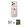 MARSİLYAN™- iPhone 16 Pro Max Kılıf Yörünge Işık Prime - Şeffaf 360 Full Body Arka Koruyucu + Pers Alüminyum Kamera Lens - GS