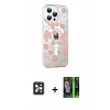 MARSİLYAN™- iPhone 16 Pro Max Kılıf Yörünge Işık Prime - Şeffaf 360 Full Body Arka Koruyucu + PVD Metal Kamera Lens - SH