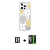 MARSİLYAN™- iPhone 16 Pro Max Kılıf Yörünge Işık Prime - Şeffaf 360 Full Body Arka Koruyucu + PVD Metal Kamera Lens - SH