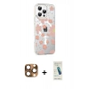 MARSİLYAN™- iPhone 16 Pro Max Kılıf Yörünge Işık Prime - Şeffaf Pasifik Cam Ekran Koruyucu + Pers Alüminyum Kamera Lens - CLTM