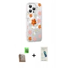 MARSİLYAN™- iPhone 16 Pro Max Kılıf Yörünge Işık Prime - Şeffaf Pasifik Cam Ekran Koruyucu + Raze Metal Kamera Lens - CLTM