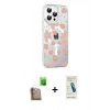 MARSİLYAN™- iPhone 16 Pro Max Kılıf Yörünge Işık Prime - Şeffaf Pasifik Cam Ekran Koruyucu + Raze Metal Kamera Lens - CLTM