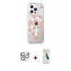 MARSİLYAN™- iPhone 16 Pro Max Kılıf Yörünge Işık Prime - Şeffaf Pasifik Cam Ekran Koruyucu + Gümüş Pers Alüminyum Kamera Lens