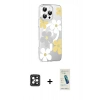 MARSİLYAN™- iPhone 16 Pro Max Kılıf Yörünge Işık Prime - Şeffaf Pasifik Cam Ekran Koruyucu + PVD Metal Kamera Lens - SH