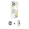 MARSİLYAN™- iPhone 16 Pro Max Kılıf Yörünge Işık Prime - Şeffaf Pasifik Cam Ekran Koruyucu + PVD Metal Kamera Lens - GS