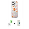 MARSİLYAN™- iPhone 16 Pro Max Kılıf Yörünge Işık Prime - Şeffaf Pasifik Cam Ekran Koruyucu + Raze Metal Kamera Lens - BZ
