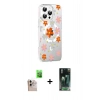 MARSİLYAN™- iPhone 16 Pro Max Kılıf Yörünge Işık Prime - Siyah 360 Mat Full Body Arka Koruyucu + Raze Metal Kamera Lens - NLGY