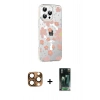 MARSİLYAN™- iPhone 16 Pro Max Kılıf Yörünge Işık Prime - Siyah 360 Mat Full Body Arka Koruyucu + Pers Alüminyum Kamera Lens - CLTM