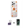 MARSİLYAN™- iPhone 16 Pro Max Kılıf Yörünge Işık Prime - Siyah 360 Mat Full Body Arka Koruyucu + Bilvis Titan Kamera Lens - SH