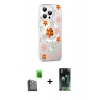 MARSİLYAN™- iPhone 16 Pro Max Kılıf Yörünge Işık Prime - Siyah 360 Mat Full Body Arka Koruyucu + Raze Metal Kamera Lens - SH