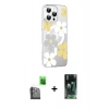 MARSİLYAN™- iPhone 16 Pro Max Kılıf Yörünge Işık Prime - Siyah 360 Mat Full Body Arka Koruyucu + Raze Metal Kamera Lens - SH