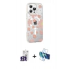 MARSİLYAN™- iPhone 16 Pro Max Kılıf Yörünge Işık Prime - Siyah 3D Antistatik Cam Ekran Koruyucu + Bilvis Titan Kamera Lens - TMGI
