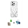 MARSİLYAN™- iPhone 16 Pro Max Kılıf Yörünge Işık Prime - Siyah 3D Antistatik Cam Ekran Koruyucu + Raze Metal Kamera Lens - CLTM