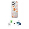 MARSİLYAN™- iPhone 16 Pro Max Kılıf Yörünge Işık Prime - Siyah 3D Antistatik Cam Ekran Koruyucu + Raze Metal Kamera Lens - BZ
