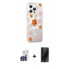 MARSİLYAN™- iPhone 16 Pro Max Kılıf Yörünge Işık Prime - Siyah 3D Antistatik Hayalet Cam Ekran Koruyucu + Bilvis Titan Kamera Lens - TMGI
