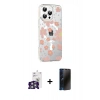 MARSİLYAN™- iPhone 16 Pro Max Kılıf Yörünge Işık Prime - Siyah 3D Antistatik Hayalet Cam Ekran Koruyucu + Bilvis Titan Kamera Lens - GS