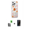 MARSİLYAN™- iPhone 16 Pro Max Kılıf Yörünge Işık Prime - Siyah 3D Antistatik Hayalet Cam Ekran Koruyucu + Raze Metal Kamera Lens - SH
