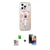 MARSİLYAN™- iPhone 16 Pro Max Kılıf Yörünge Işık Prime - Siyah 3D Antistatik Mat Seramik Nano Ekran Koruyucu + Raze Metal Kamera Lens - NLGY