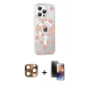 MARSİLYAN™- iPhone 16 Pro Max Kılıf Yörünge Işık Prime - Siyah 3D Antistatik Mat Seramik Nano Ekran Koruyucu + Çöl Titanyum Pers Alüminyum Kamera Lens