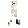 MARSİLYAN™- iPhone 16 Pro Max Kılıf Yörünge Işık Prime - Siyah 3D Antistatik Mat Seramik Nano Ekran Koruyucu + Raze Metal Kamera Lens - NLGY