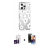 MARSİLYAN™- iPhone 16 Pro Max Kılıf Yörünge Işık Prime - Siyah 3D Antistatik Mat Seramik Nano Ekran Koruyucu + Bilvis Titan Kamera Lens - SH