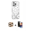 MARSİLYAN™- iPhone 16 Pro Max Kılıf Yörünge Işık Prime - Siyah 3D Antistatik Mat Seramik Nano Ekran Koruyucu + Çöl Titanyum Pers Alüminyum Kamera Lens