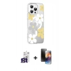 MARSİLYAN™- iPhone 16 Pro Max Kılıf Yörünge Işık Prime - Siyah 3D Antistatik Mat Seramik Nano Ekran Koruyucu + Bilvis Titan Kamera Lens - TMGI