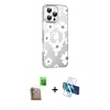 MARSİLYAN™- iPhone 16 Pro Max Kılıf Yörünge Işık Prime - Siyah 3D Antistatik Seramik Nano Ekran Koruyucu + Çöl Titanyum Raze Metal Kamera Lens