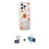 MARSİLYAN™- iPhone 16 Pro Max Kılıf Yörünge Işık Prime - Siyah 3D Antistatik Seramik Nano Ekran Koruyucu + Bilvis Titan Kamera Lens - TMGI