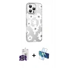 MARSİLYAN™- iPhone 16 Pro Max Kılıf Yörünge Işık Prime - Siyah 3D Antistatik Seramik Nano Ekran Koruyucu + Bilvis Titan Kamera Lens - SH