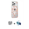 MARSİLYAN™- iPhone 16 Pro Max Kılıf Yörünge Işık Prime - Siyah 3D Antistatik Seramik Nano Ekran Koruyucu + Pers Alüminyum Kamera Lens - GI