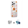 MARSİLYAN™- iPhone 16 Pro Max Kılıf Yörünge Işık Prime - Siyah 3D Antistatik Seramik Nano Ekran Koruyucu + Pers Alüminyum Kamera Lens - GS