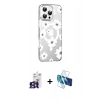 MARSİLYAN™- iPhone 16 Pro Max Kılıf Yörünge Işık Prime - Siyah 3D Antistatik Seramik Nano Ekran Koruyucu + Bilvis Titan Kamera Lens - TMGI