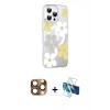 MARSİLYAN™- iPhone 16 Pro Max Kılıf Yörünge Işık Prime - Siyah 3D Antistatik Seramik Nano Ekran Koruyucu + Pers Alüminyum Kamera Lens - CLTM