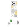 MARSİLYAN™- iPhone 16 Pro Max Kılıf Yörünge Işık Prime - Siyah Bilvis 3D Cam Ekran Koruyucu + Raze Metal Kamera Lens - BZ