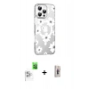 MARSİLYAN™- iPhone 16 Pro Max Kılıf Yörünge Işık Prime - Siyah Bilvis 3D Cam Ekran Koruyucu + Raze Metal Kamera Lens - BZ